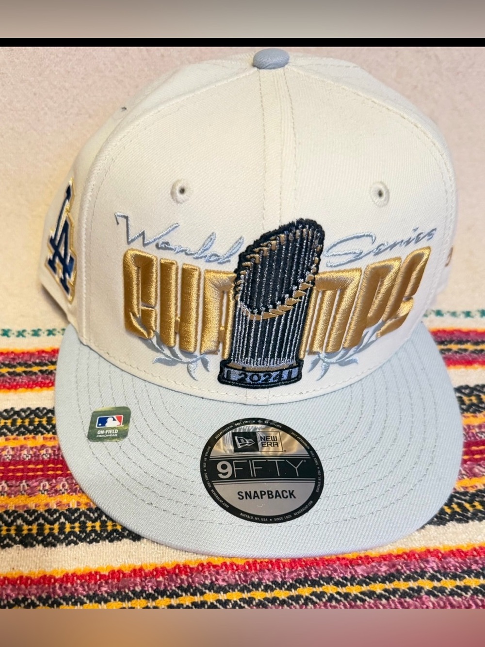 Los Angeles Dodgers 2024 World Series Champions Parade 9Fifty SnapBack Hat NEW